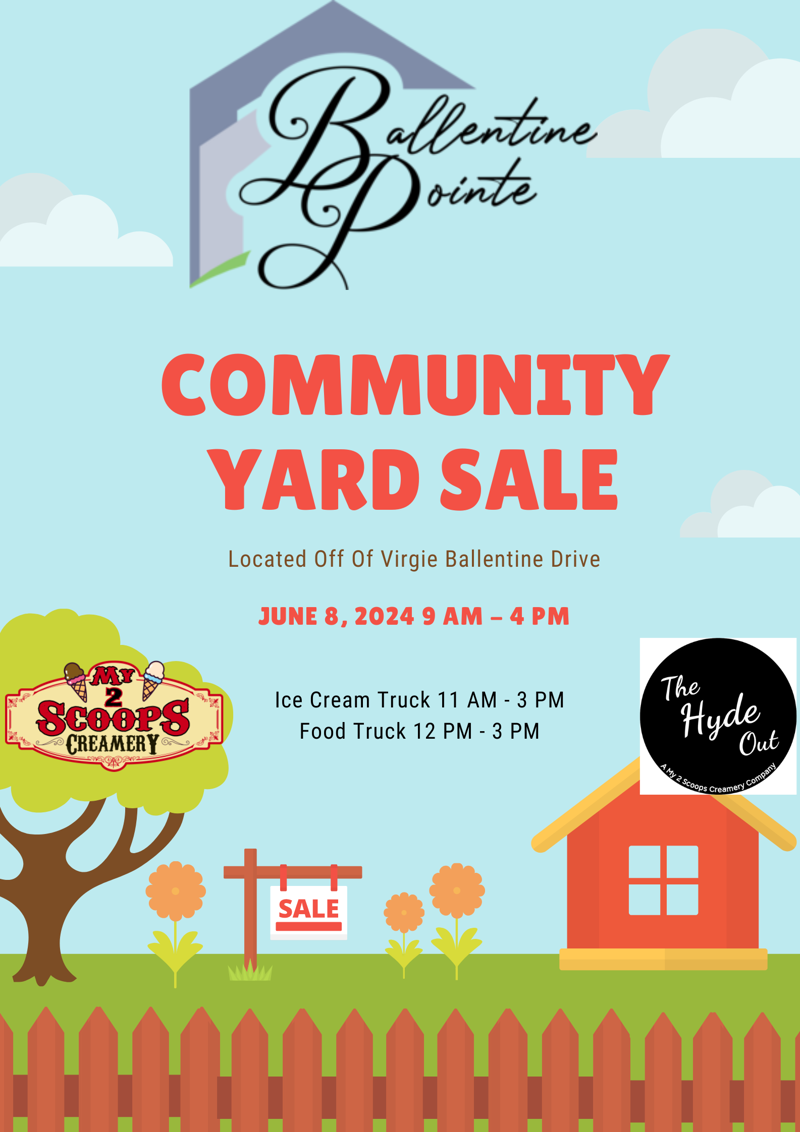 Illustrated Yard Sale Poster